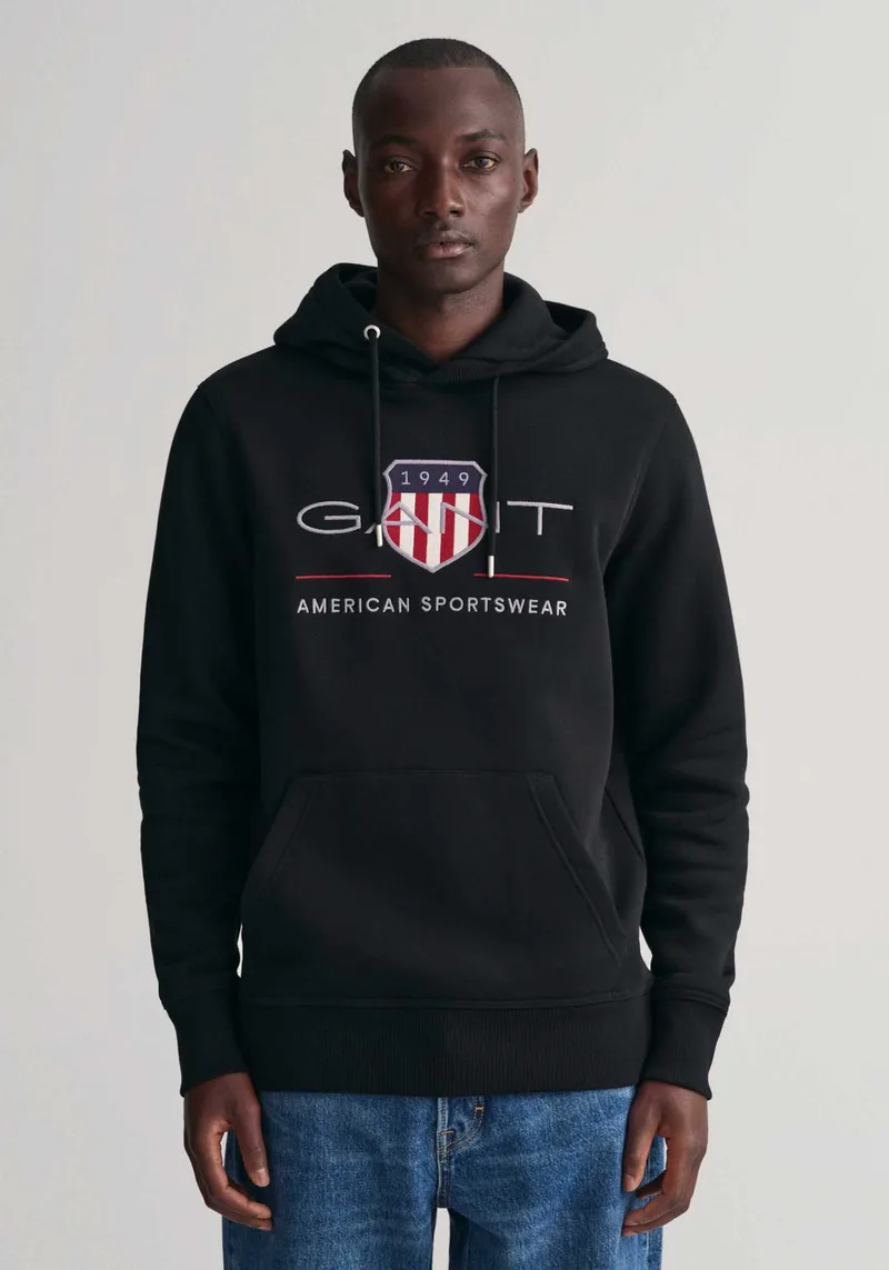 GANT Hoodie της σειράς Shield - 2047082 005 Black