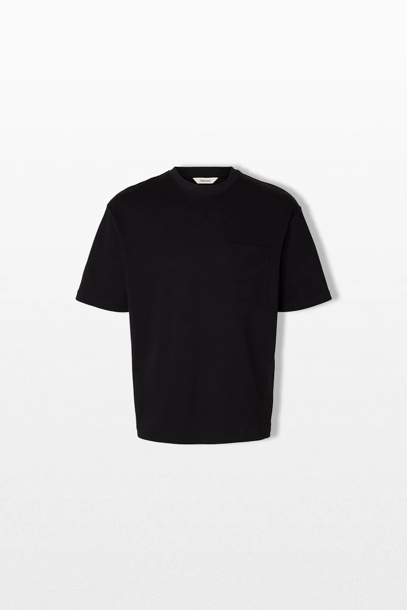 SELECTED HOMME Ανδρικό Μαύρο Loose Fit T-Shirt