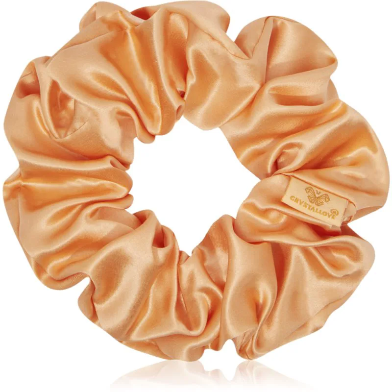 Crystallove Mulberry Silk Scrunchie μεταξωτό λαστιχάκι για τα μαλλιά Peach fuzz 1 τμχ