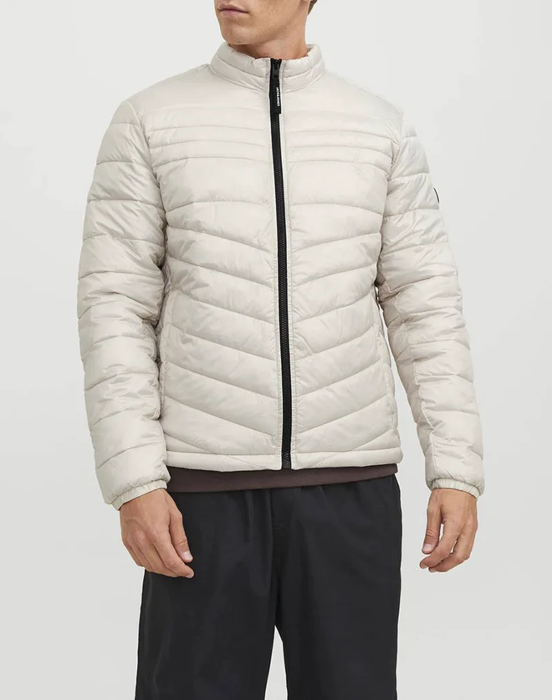 JACK&JONES ΜΠΟΥΦΑΝ JJEHERO PUFFER COLLAR NOOS 12211788-Moonbeam Cream