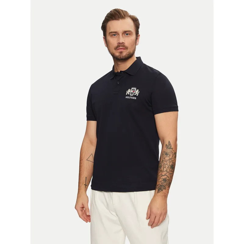 Tommy Hilfiger Polo Icon Graphic MW0MW37516 Σκούρο μπλε Regular Fit