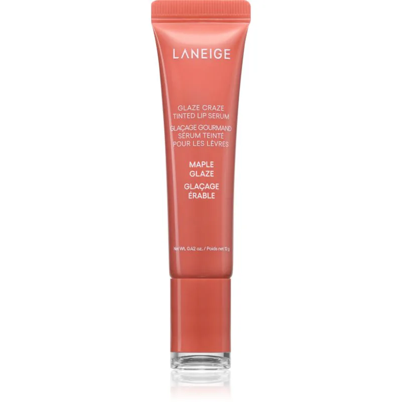 LANEIGE Glaze Craze Tinted Lip Serum βάλσαμο για τα χείλη με χρώμα απόχρωση Maple Glaze 12 γρ