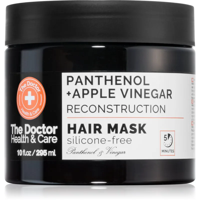 The Doctor Panthenol + Apple Vinegar Reconstruction θρεπτική μάσκα μαλλιών με πανθενόλη 295 ml