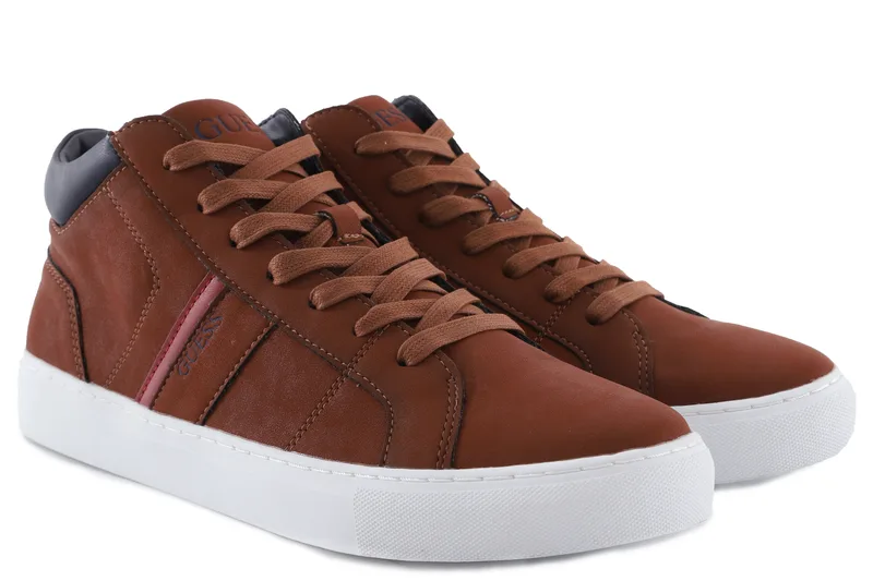 Sneaker Guess Leonard HI FM8LEDELE12-COGNAC Ανδρικό
