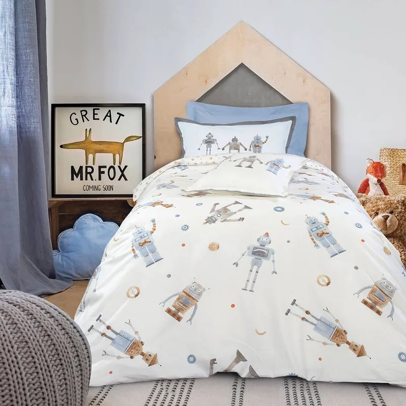 ΣΕΤ ΚΟΥΒΕΡΛΙ DAS HOME MONO KID ΜΠΕΖ/ΓΚΡΙ 160X240 ΣΧ.4719
