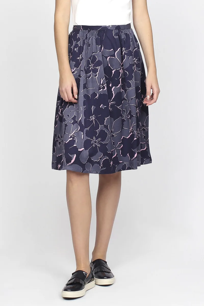 Gant γυναικεία φούστα με floral σχέδιο - 4400015 Μπλε Σκούρο