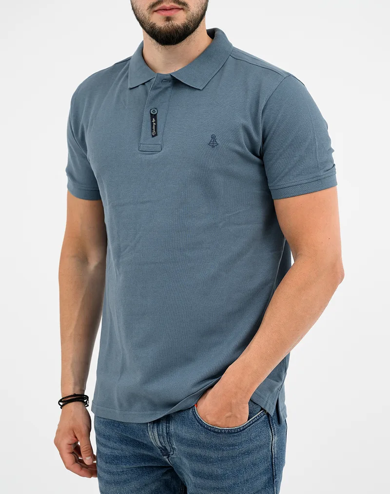 EXPLORER ΜΠΛΟΥΖΑ POLO BASIC BIG 2621102001-Air Force SteelBlue