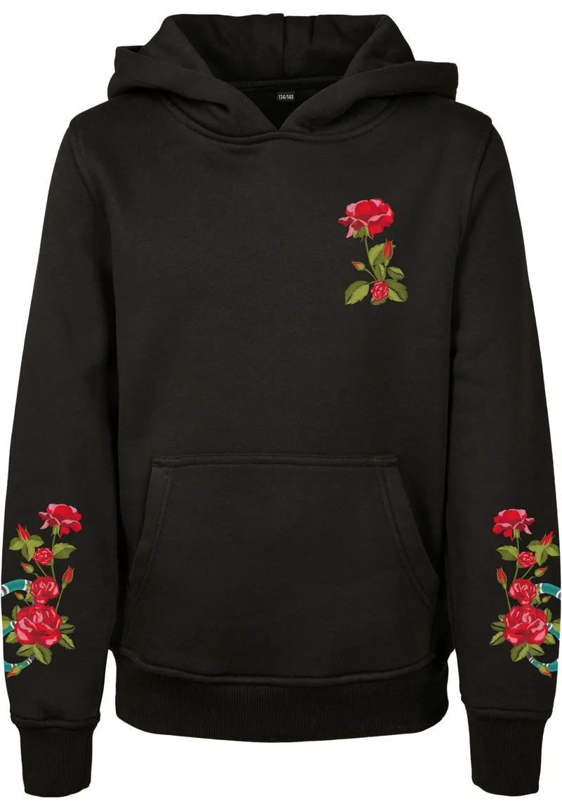 Παιδικό φούτερ Flowers Cropped Mister Tee MTK009 Black