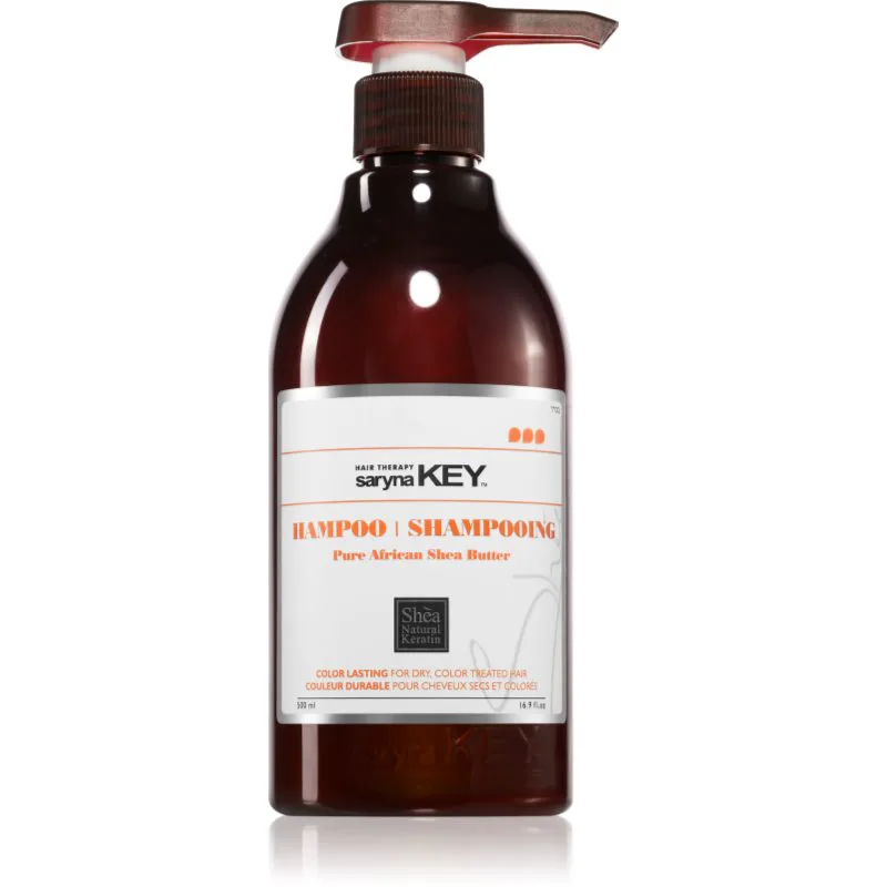 Saryna Key Pure African Shea Butter Color Lasting σαμπουάν για βαμμένα μαλλιά με βούτυρο καριτέ 500 ml