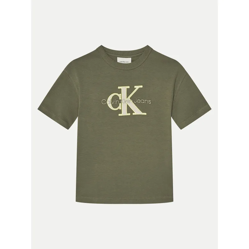 Calvin Klein Jeans T-Shirt IB0IB02361 Πράσινο Regular Fit