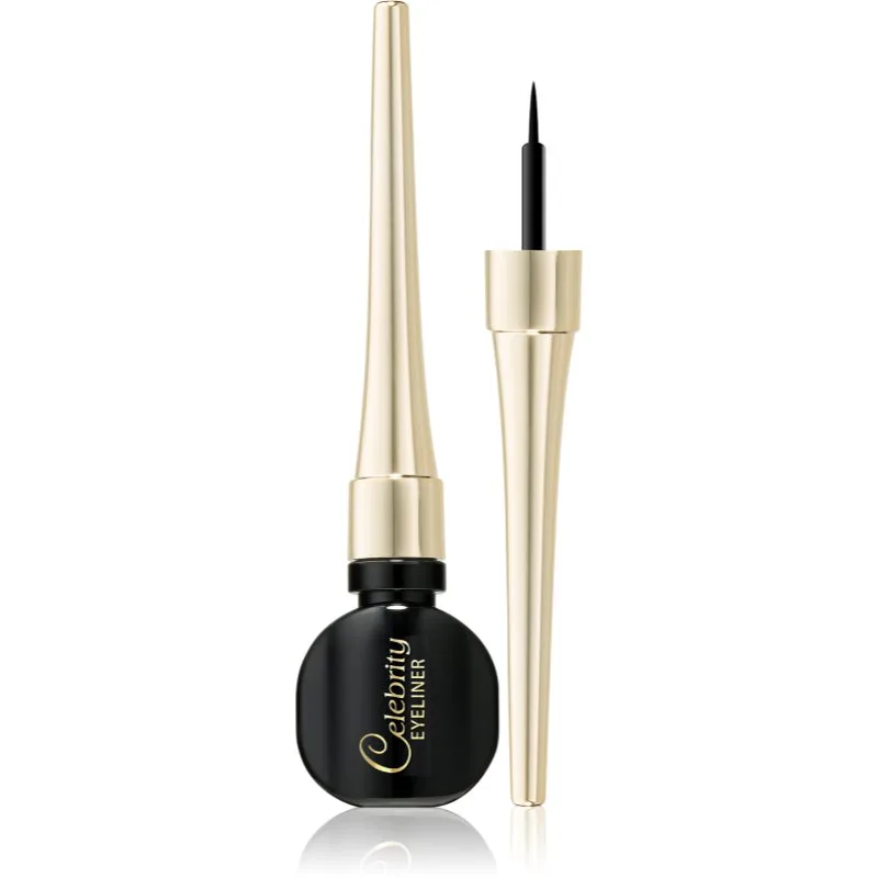 Eveline Cosmetics Celebrities υγρό λάινερ ματιών απόχρωση Black 3 ml