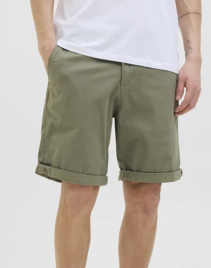 JACK&JONES JPSTBOWIE SHORTS SOLID REG SN 12165604-Deep Lichen Green Khaki