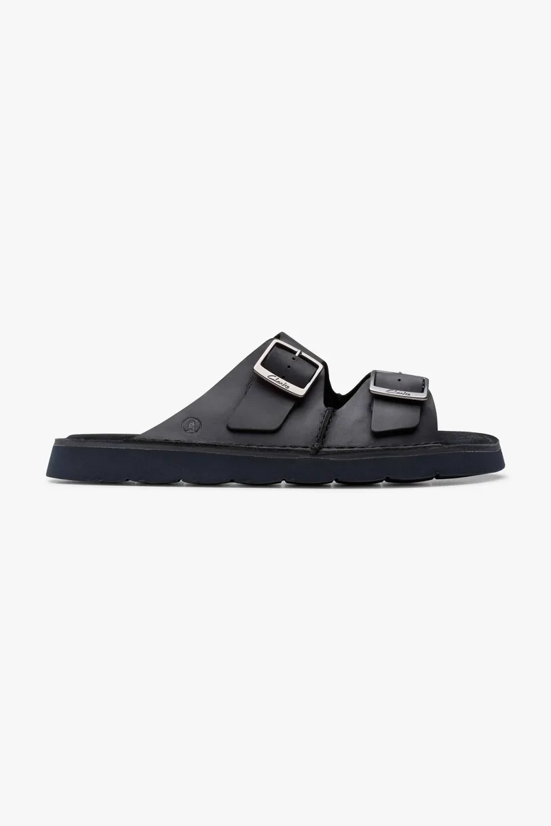 Clarks ανδρικά δερμάτινα σανδάλια "Solsbury Strap" - 26180885 Μαύρο