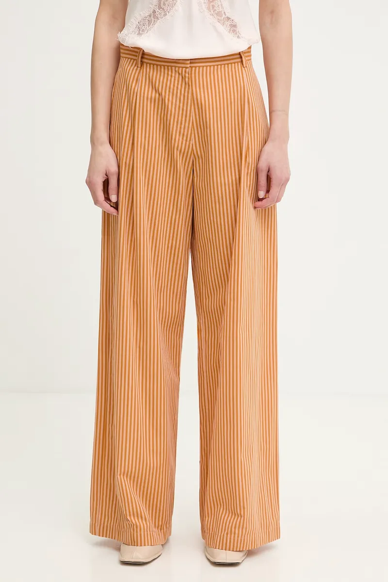 Sessun Παντελόνι wide leg γυναικείο βαμβακερό