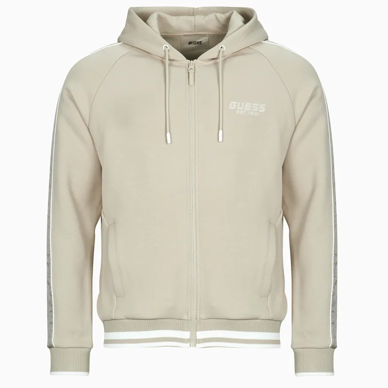 T-shirt με κουκούλα Guess FINLO ZIPPED HOODIE