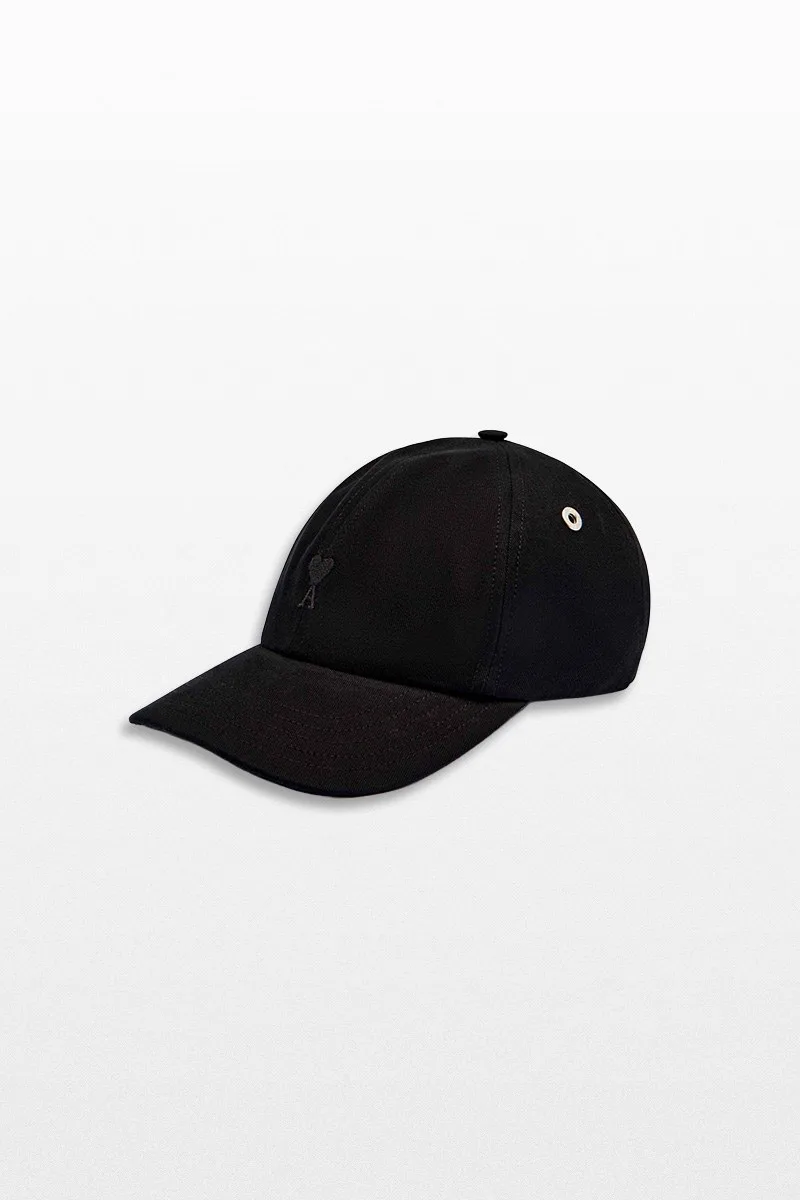 AMI PARIS Ανδρικό Μαύρο Ami De Coeur Embroidery Cap