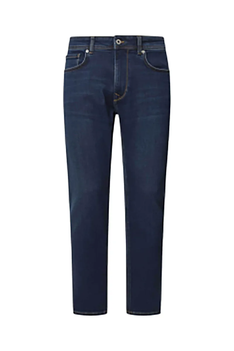 Pepe Jeans ανδρικό τζιν παντελόνι πεντάτσεπο Regular Tapered Fit "Stanley" (L34) - PM207390EF44 Denim Blue Σκούρο