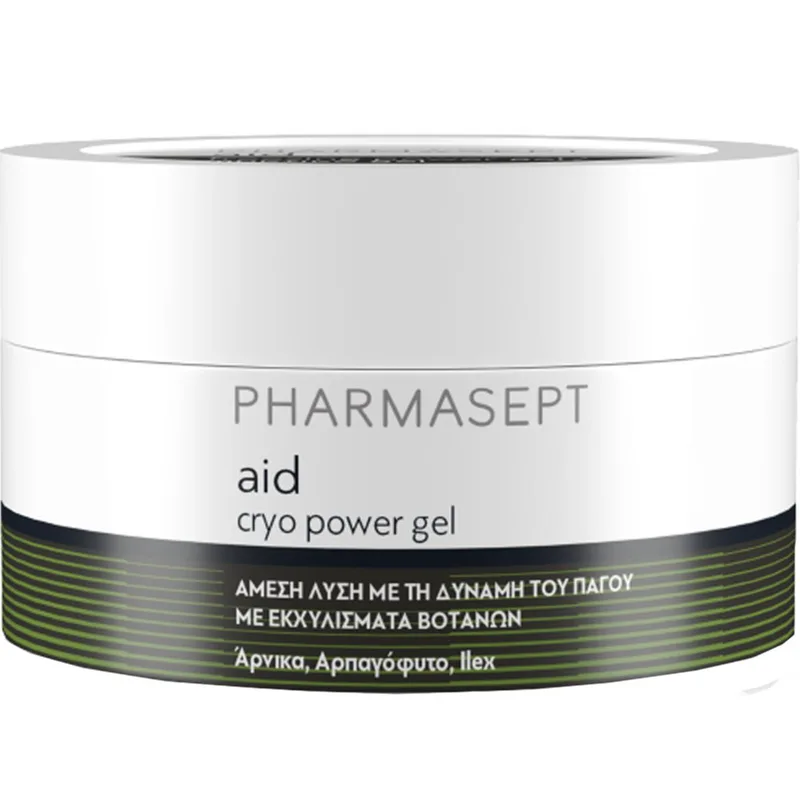 Pharmasept Aid Cryo Power Gel Ψυκτικό Τζελ που Προσφέρει Άμεση Ανακούφιση από Ενοχλήσεις σε Μύες & Αρθρώσεις 250ml