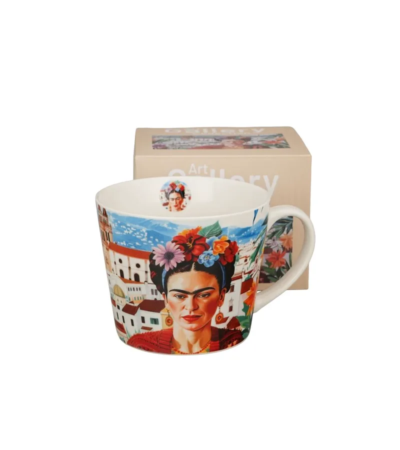 Κούπα 600ml σε κουτί Duo Frida Khalo - Mexican Art Red