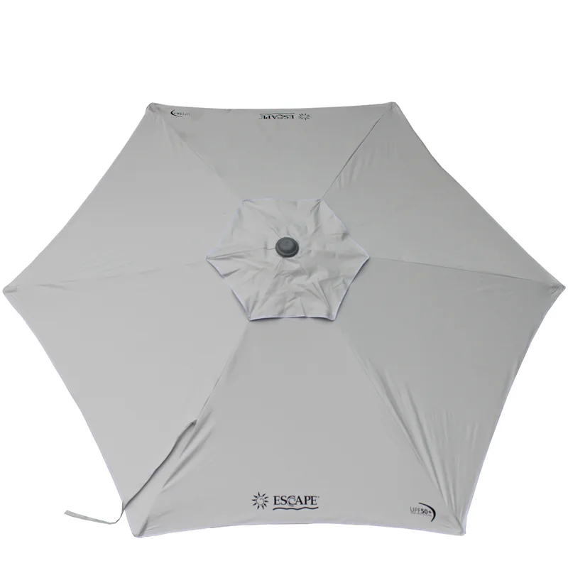 Ομπρέλα Παραλίας ESCAPE Φ2.4m Polyester 6 Ακτίνες Γκρι
