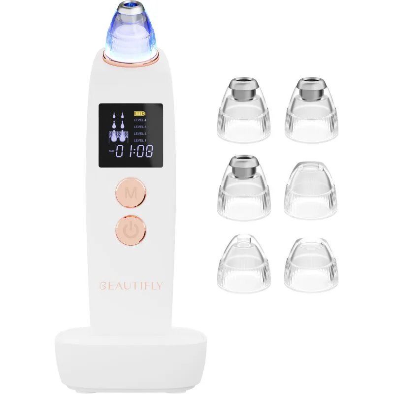 Beautifly B-Derma Pro συσκευή καθαρισμού δέρματος με κενό + κεφαλές αντικατάστασης 1 τμχ