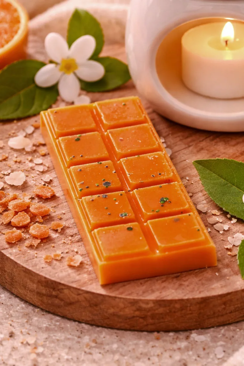 Wax Bar Φυτικο Σε Σχημα Σοκολατας Με Αρωμα Tangerine Blossom 11x4x0cm Μονόχρωμο CANDLEMAKER