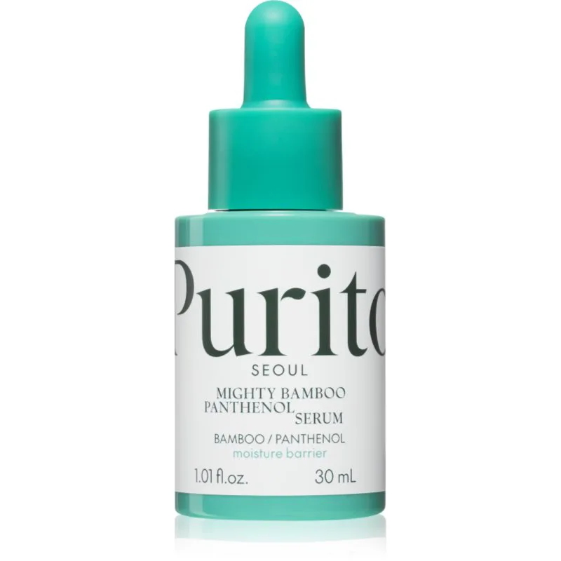 Purito Mighty Bamboo Panthenol Serum εντατικά αποκαταστατικός ορός για την ανάπλαση δερματικού φραγμού 30 ml