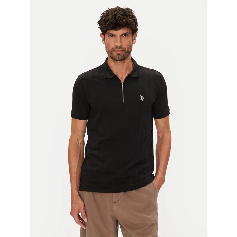 U.S. Polo Assn. Polo MUP3992 Μαύρο Regular Fit
