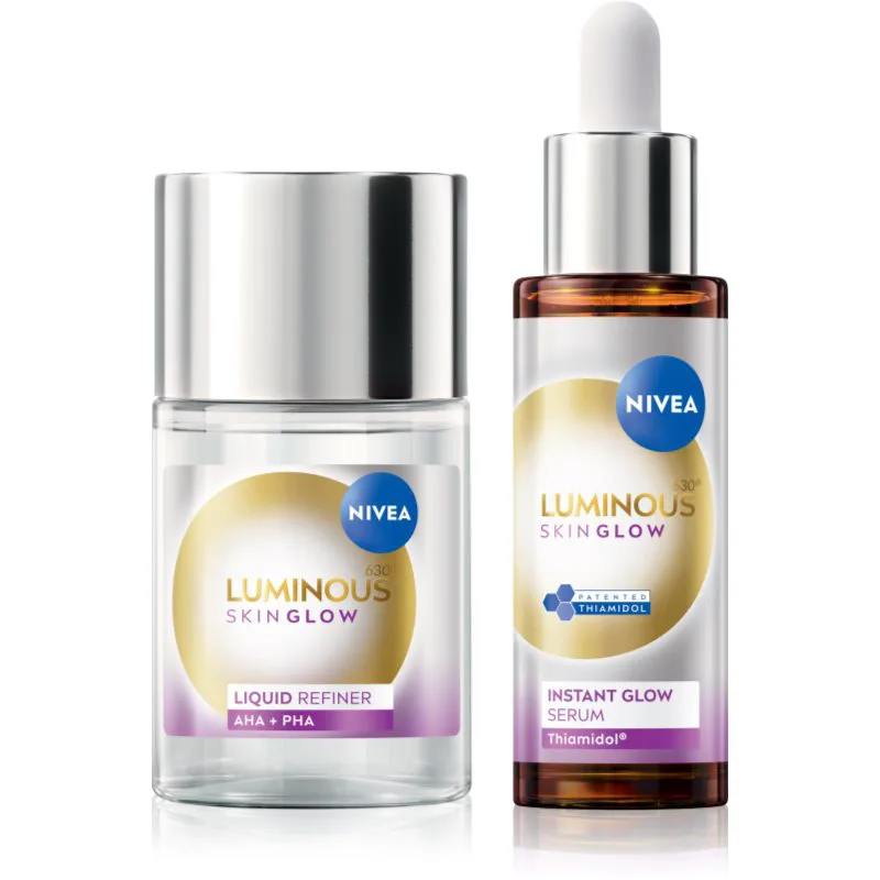 NIVEA Luminous 630 Skin Glow επωφελής συσκευασία για λαμπρότητα και λείανση επιδερμίδας