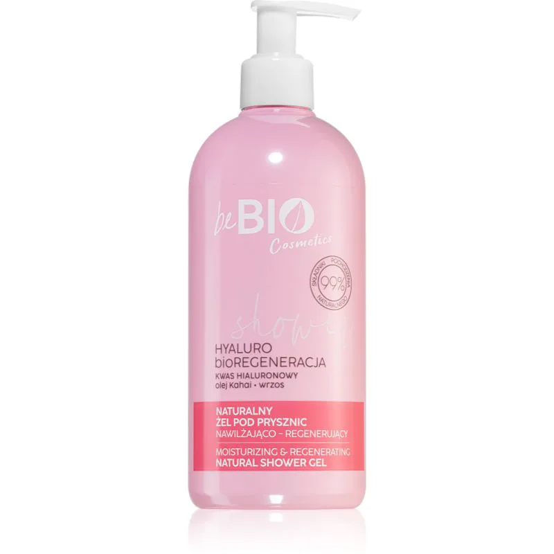 beBIO Hyaluro bioRegeneration ενυδατικό τζελ ντους 350 ml