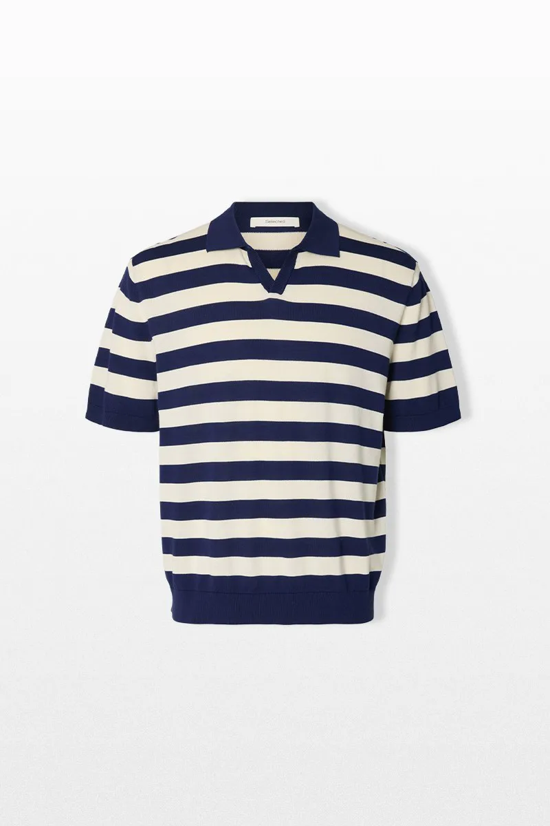 SELECTED HOMME Ανδρικό Μπλε Relaxed Fit Polo Shirt