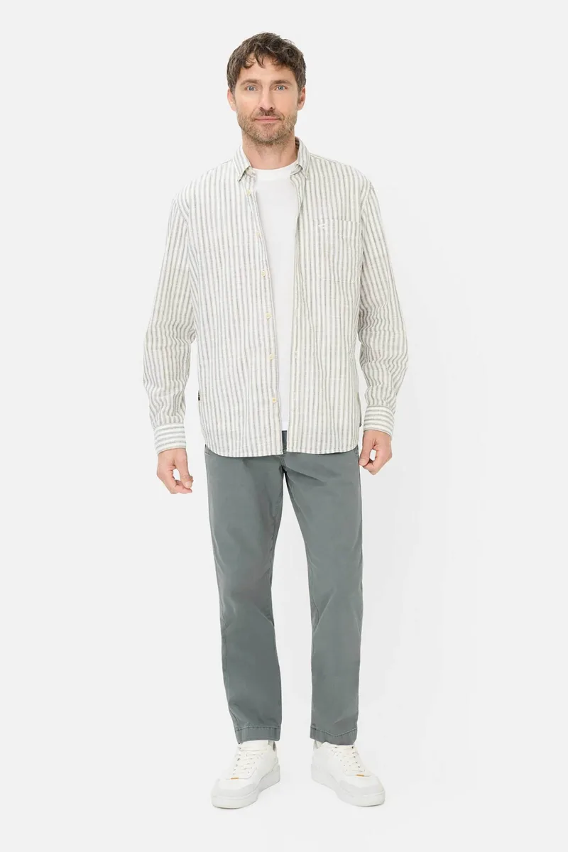 Camel Active ανδρικό παντελόνι chino Regular Fit - C261-477R14-7F02 Γκρι