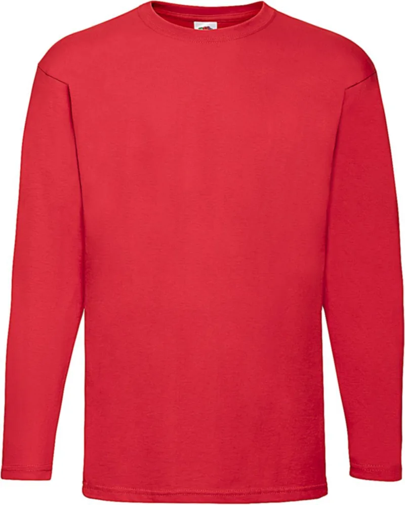 Μακρυμάνικο T-Shirt Valueweight Fruit of the Loom 61-038-0 Red