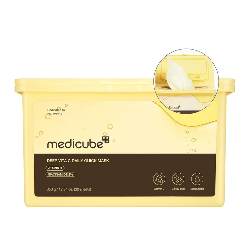 Deep Vita C Daily Quick Mask - Μάσκες με ισχυρό σύμπλεγμα βιταμινών για άμεση λάμψη