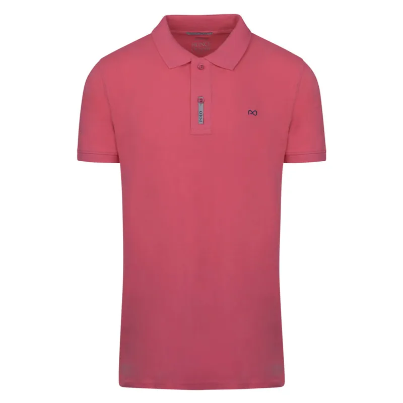 Brand New Polo Double Pique Κοραλί 100% Cotton (Regular Fit)