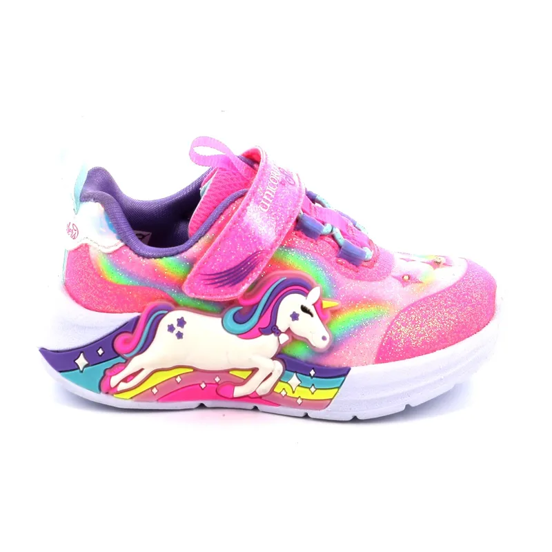 Παιδικό Αθλητικό Παπούτσι για Κορίτσι Skechers Unicorn Chaser με Φωτάκια Χρώματος Πολύχρωμο 302298N-PKMT
