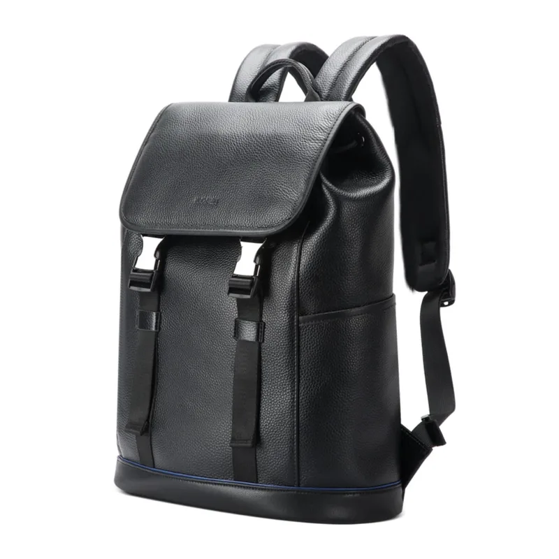 Δερμάτινο Σακίδιο πλάτης 24L 15,6” Bopai 61-123391 μαύρο