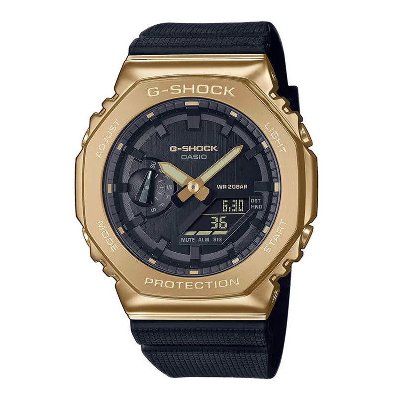 CASIO G-Shock AnaDigi Black Rubber Strap GM-2100G-1A9ER