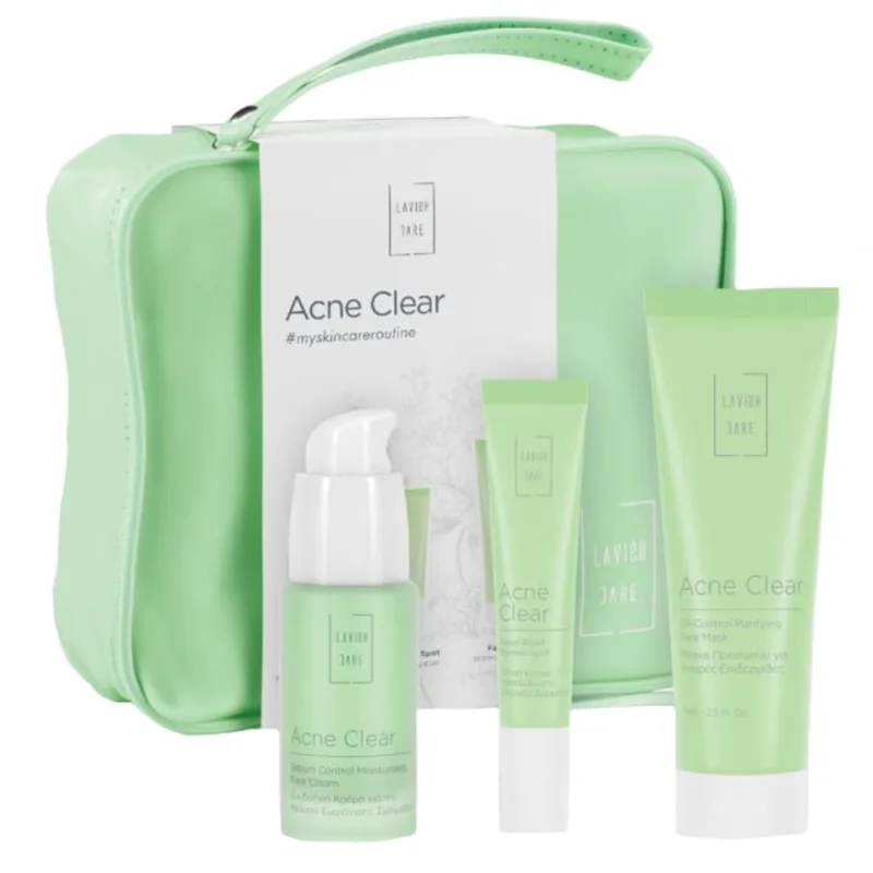 Lavish Care Promo Acne Clear Sebum Control Moisturising Face Cream 30ml & Rapid Relief Blemish Spot Gel 15ml & Oil Control Purifying Face Mask 75ml