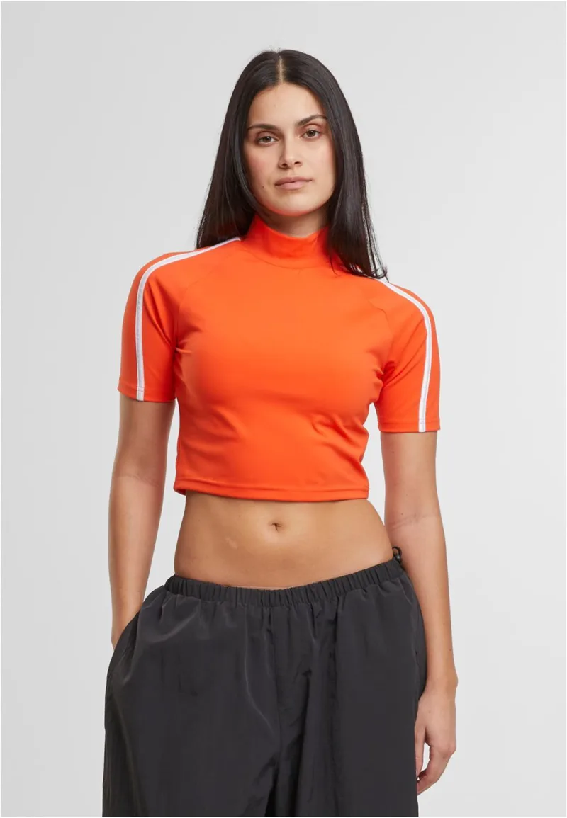 Γυναικείο High Neck Short Tee Urban Classics TB7137-18330 signalred