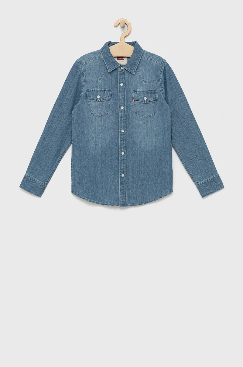 Παιδικό βαμβακερό πουκάμισο Levi's
