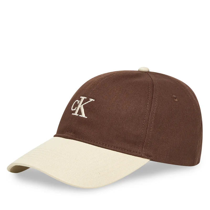 Καπέλο Jockey Calvin Klein Monogram Emb Colorblock Baseball LV04G5000G Καφέ