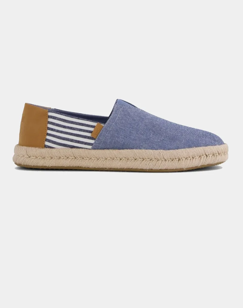 TOMS NVY CHMBRY/STRP MN ALROPE ESP 10023240-NAVY Blue