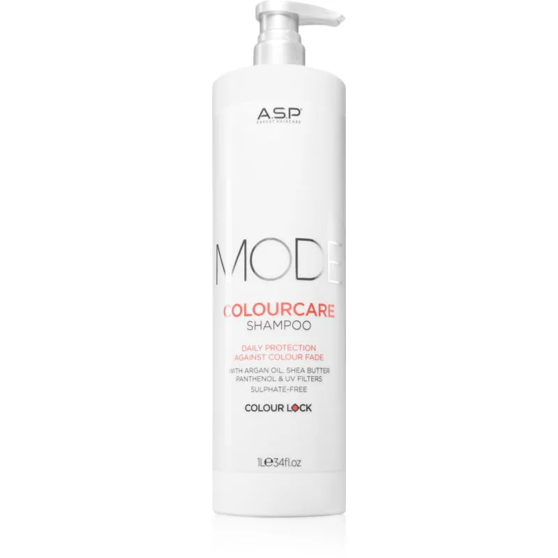 ASP MODE ColourCare σαμπουάν για βαμμένα, χημικά επεξεργασμένα και ξανοιγμένα μαλλιά 1000 ml