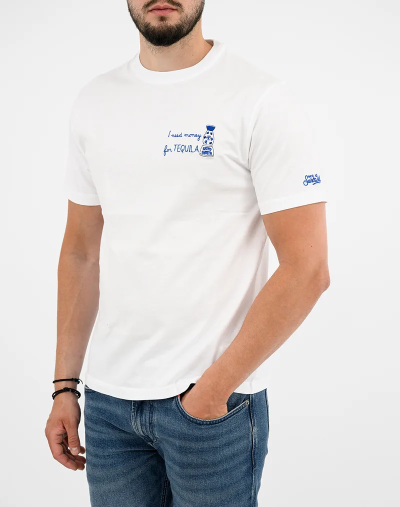 MC2 PORTOFINO-T-SHIRT-MONEY TEQUILA 01N EMB POT0001-01994L-01994L White