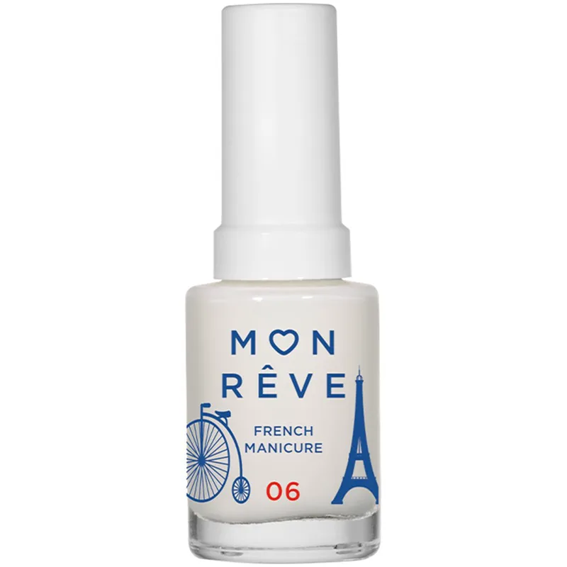 Mon Reve French Manicure Nail Color Βερνίκι Νυχιών για Γαλλικό Μανικιούρ 13ml - 06 Sheer White