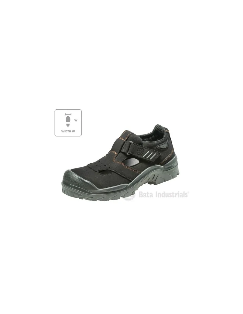 Bata Industrials Act 151 U MLIB09B1 black sandals