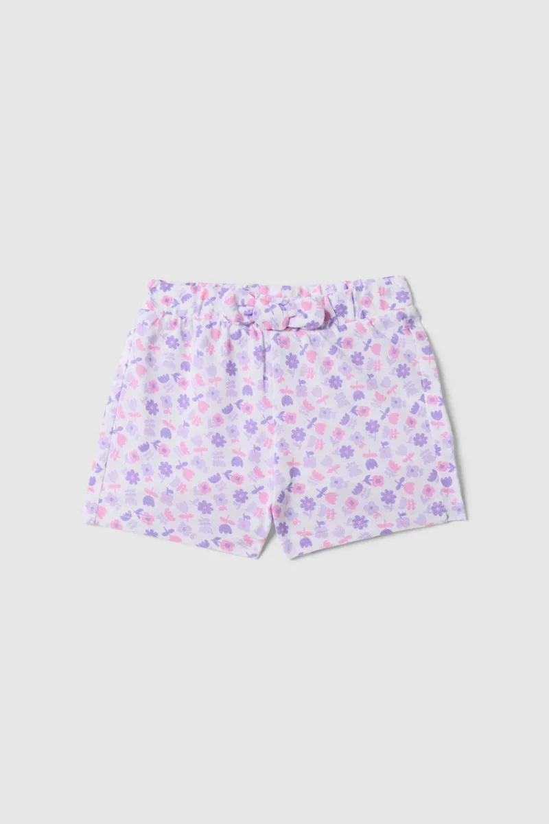 OVS βρεφικό σορτς με all-over print Regular Fit - 002659365 Λευκό