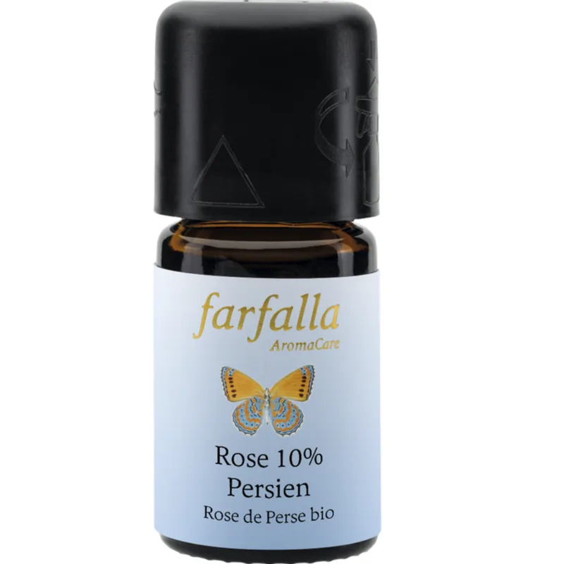 Farfalla Organic Persian Rose Oil 10% (90% Jojoba Oil), 5 ml