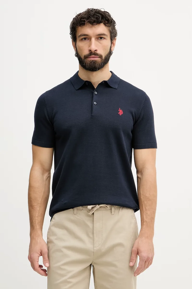 U.S. Polo Assn. Πόλο Ανδρικό βαμβακερό COMBED SS